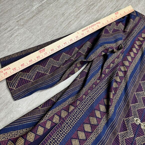 Vintage R&M Richards By Karen Kwong Clasp Closure Tunic Sz 18 Long Sleeve Top - Picture 7 of 9